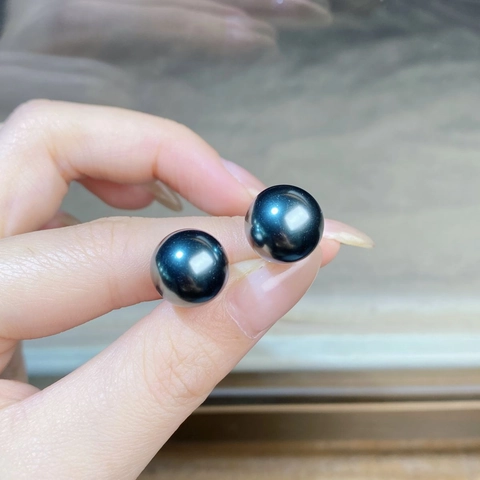 Orecchini a Bottone in Argento Sterling S925 Con Perle Tonde per Donna Eleganti Gioielli Minimalisti con Perle Artificiali