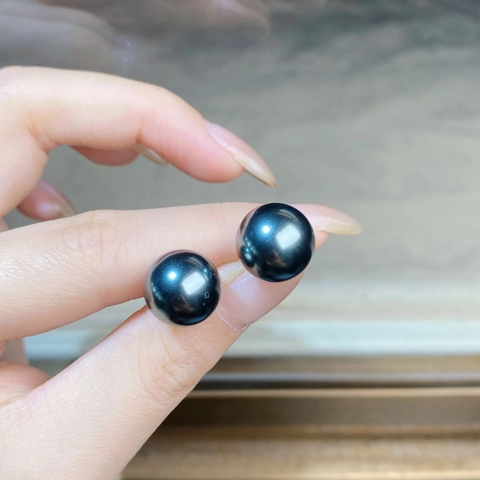 Orecchini a Bottone in Argento Sterling S925 Con Perle Tonde per Donna Eleganti Gioielli Minimalisti con Perle Artificiali
