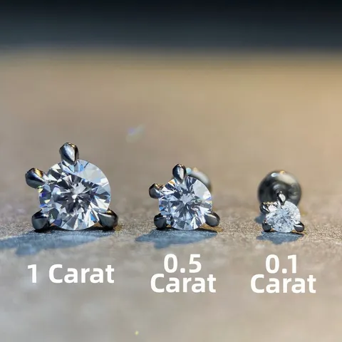 925 Sterling Silver Moissanite Dragon Claw Stud Earrings Dark Style Black Plated Round Cut Hip Hop Jewelry For Men Women