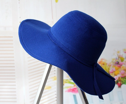 Sombrero Fedora de Ala Ancha Retro para Mujer de Imitación de Lana Con Lazo Elegante Color Sólido Moda Otoño Invierno Sombrero de Vestir
