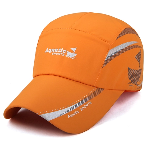 Unisex Καπέλο Μπέιζμπολ Taslon Γρήγορο Στέγνωμα Αναπνεύσιμο Προστασία από τον Ήλιο Υπαίθριο Αθλητικό Καπέλο Ανακλαστική Λωρίδα