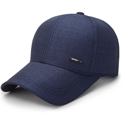 Gorra de Béisbol de Algodón y Poliéster de Color Sólido para Hombre Ajustable Sombrero de Sol Deportivo Transpirable Casual