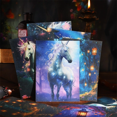 Starlight Forest Serie Retro Magie Thema Scrapbooking Papier Für DIY Kunsthandwerk Journaling Dekoratives Material Buch