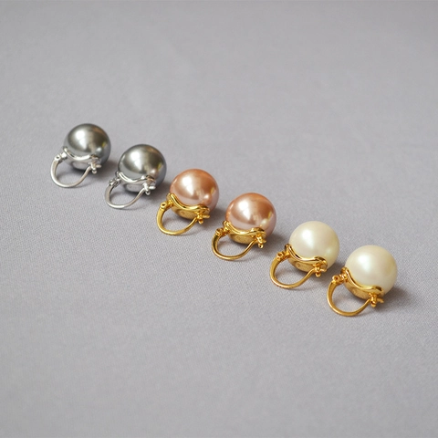 Eleganti Orecchini a Monachella in Rame Con Perla Artificiale per Donna Stile Coreano Placcati in Oro Orecchini con Perle
