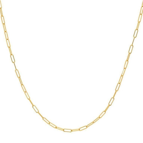 Collana a Catena a Graffetta in Rame Minimalista per Donna Girocollo Placcato Oro Argento Gioielli da Pendolare di Moda