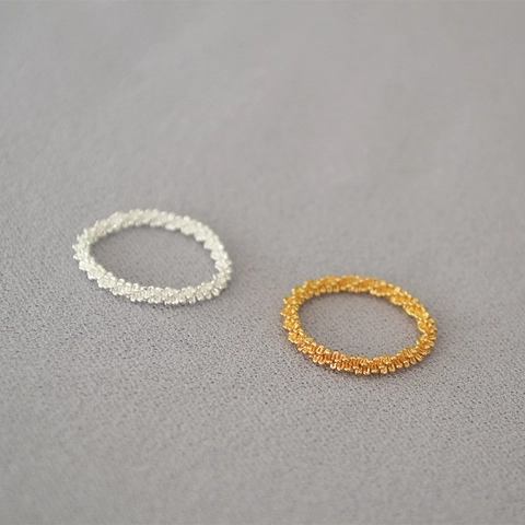 Minimalistischer Kupfer Ring Mit Webtextur Für Damen Eleganter Gold Silber Vergoldeter Stapelbarer Geometrischer Finger Schmuck