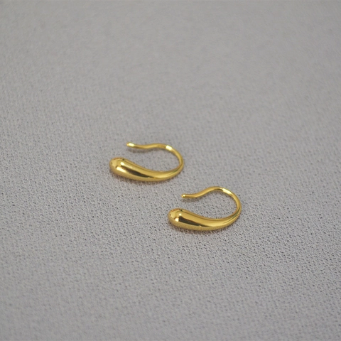 Orecchini a Goccia in Rame Minimalisti per Donna Lucidati a Specchio Elegante Goccia d'Acqua Gioielli Pendenti per Tutti i Giorni