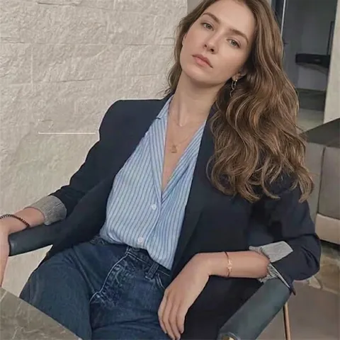 Orecchini a Bottone con Maglie a Catena in Metallo Minimalista Con Perno in Argento Sterling 925 Rame Oro Argento Placcato Gioielli Donna