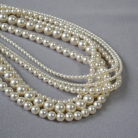 Collana di Perle Artificiali Elegante Francese per Donna Girocollo Minimalista a Strati in Lega Gioielli Fatti a Mano