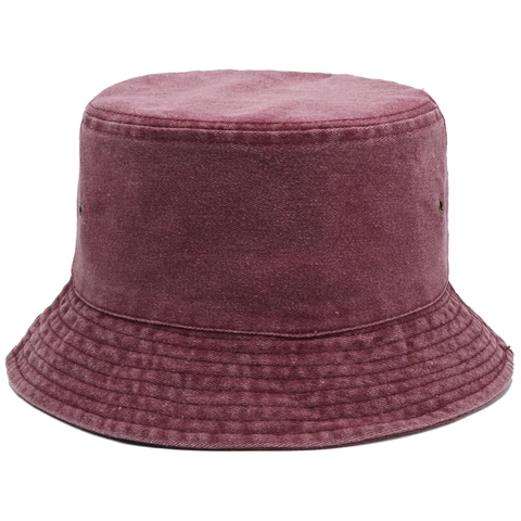 Sombrero de Pescador de Algodón Lavado Retro para Hombre Mujer Unisex Protección Solar Plegable Verano Aire Libre Color Sólido