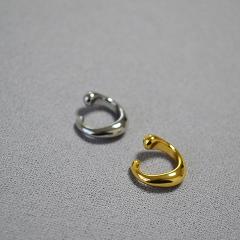 Minimalistischer Messing Unregelmäßiger Ear Cuff 18K Vergoldet Ohne Piercing C-Form Creolen Für Damen Mode Schmuck Zubehör