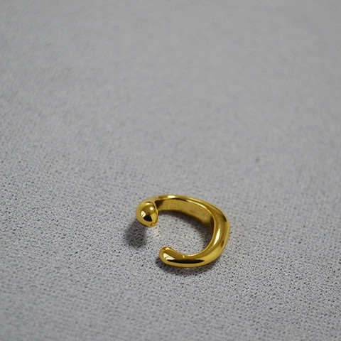 Minimalistischer Messing Unregelmäßiger Ear Cuff 18K Vergoldet Ohne Piercing C-Form Creolen Für Damen Mode Schmuck Zubehör