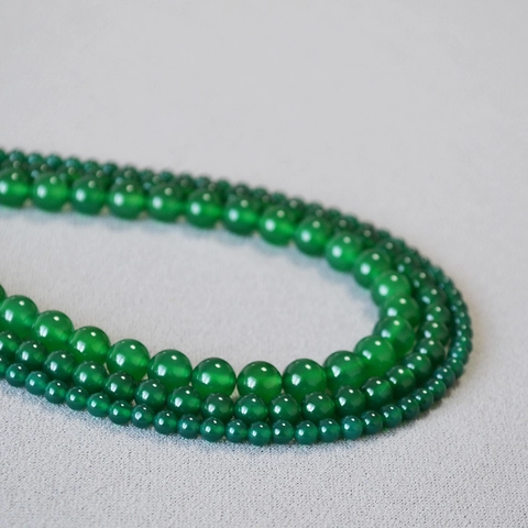 Collana di Perline in Agata Verde in Nuovo Stile Cinese per Donna Elegante Choker in Calcedonia Verde Ghiaccio Regolabile