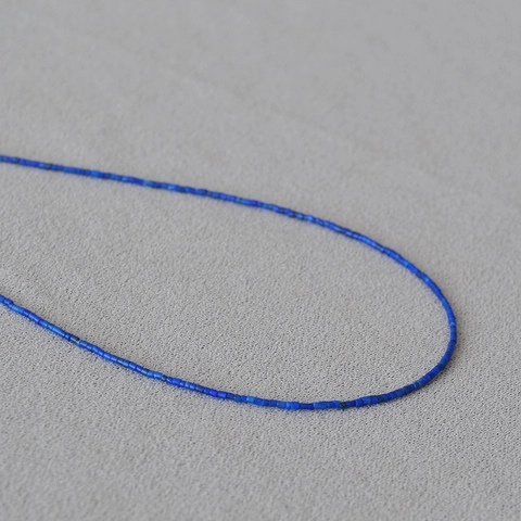 Collana con Perline Minimalista Retrò Francese per Donna in Rame Placcato Oro Turchese Blu Misto Perline Sottili Choker Gioielli