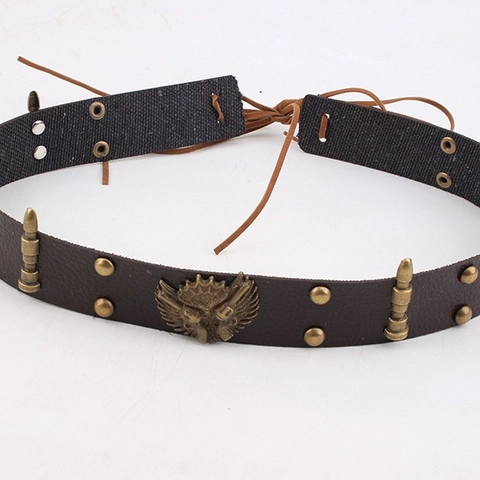 Vintage Boheems Hoedband Voor Vrouwen Western Cowboy Stierenkop PU Leer Hoed Riem Met Kwastjes Borduursel Hoed Decoratie Accessoire