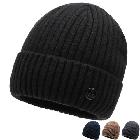 Winter Beanie Muts Voor Heren Dames Dikke Fleece Gevoerde Gebreide Muts Warm Winddicht Geribbelde Geborduurde Outdoor Muts