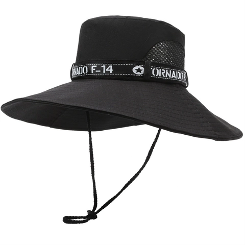 Outdoor Sonnenschutz Fischerhut Mit Breiter Krempe Polyester Atmungsaktives Mesh Anglerhut Zum Wandern Camping Unisex Sonnenhut