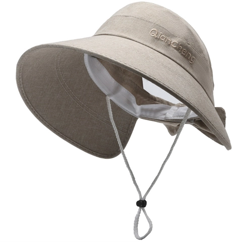 Damen Sonnenhut Leeres Top Breite Krempe Faltbar Leinenimitat Hut mit Schleife UV Schutz Atmungsaktiv Sommer Strand Visier