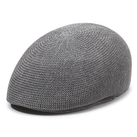 Vintage Breathable Paper Straw Mesh Newsboy Cap For Men Women Adjustable Summer Sun Hat Retro Flat Beret Forward Cap