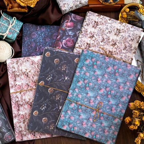 Vintage Blumen Scrapbook Papier Versailles Garten Serie Botanisches Material Papier Für DIY Dekorative Handwerk Hintergrund Papier Journaling