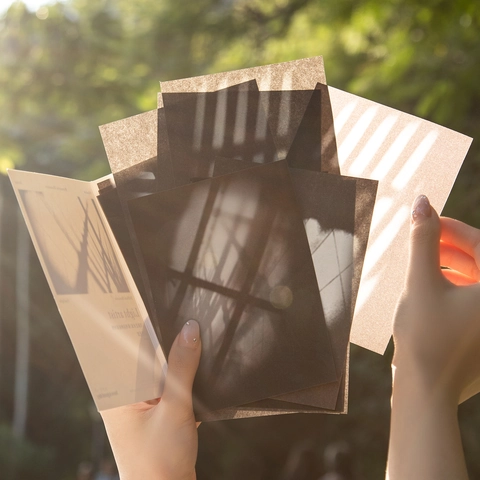 Shadow Artist Series Material Paper Retro Scrapbooking Lightweight Vellum Paper For DIY Hand Account Journal Decoration