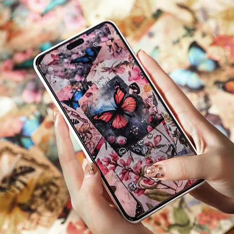 Vintage Scrapbooking Material Paper Shadow Garden Series Butterfly Floral Pattern DIY Journaling Decorative Craft Paper