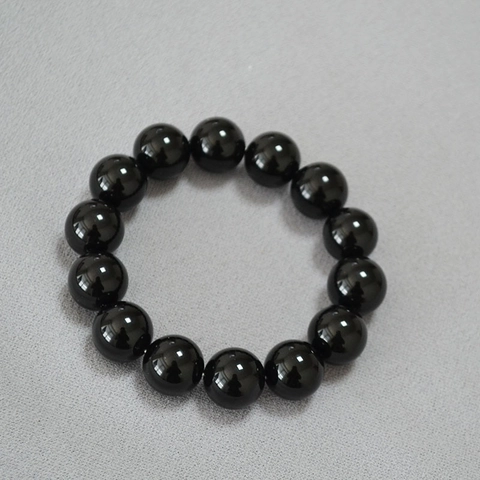 Oversized Agate Round Bead Bracelet For Women Men Bold Fashion Elastic Natural Stone Jewelry Large Bead Hand Strand Accessory