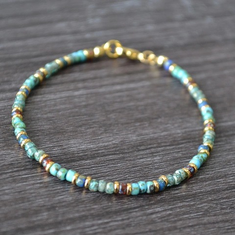 Handgefertigte Bohemian Miyuki Glasperlen Armband Fußkettchen Halskette Für Damen Retro Eleganter Schmuck Mit Vergoldetem Kupfer