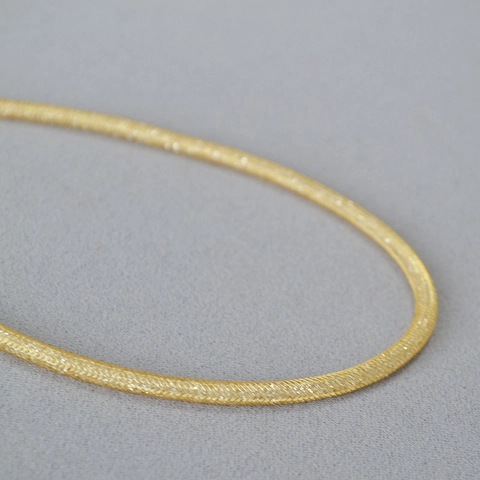 Brass Gold Plated Mesh Chain Necklace Rhinestone Filled Minimalist Luxury Choker Fashion Jewelry For Women