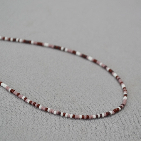Handgefertigte Miyuki Perlen Halskette Für Damen Minimalistisch Geometrisch Bunt Choker Kupfer Vergoldet Schmuck Retro Geschenk