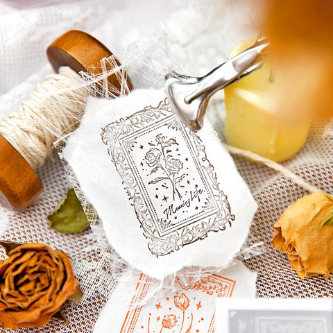Vintage Houten Bloemenstempel Retro Botanische Decoratieve Stempel Voor DIY Scrapbooking Journal Knutselen Decoratie