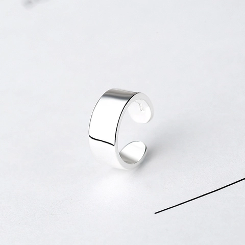 S925 Sterlingsilber Ohrklemme Minimalistisch U-Förmige Ohne Piercing Ear Cuff Für Damen Hochglanzpoliert Geometrischer Modeschmuck