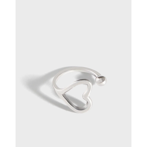 925 Sterlingsilber Herz Ear Cuff Für Damen Ohne Piercing Minimalistischer Offener Ohrknochen Clip Koreanischer Stil Schmuck