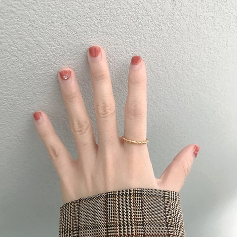 Anillo Abierto de Plata de Ley S925 Chapado en Oro Minimalista Trenzado para Mujer Ajustable Vintage Geométrico Regalo