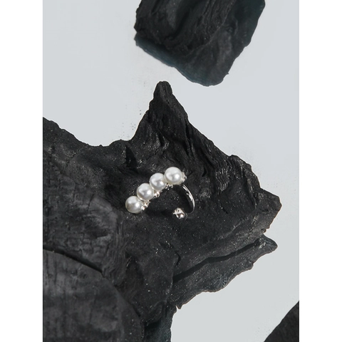Μινιμαλιστικό Σκουλαρίκι Ear Cuff από Ασήμι 925 με Τεχνητό Μαργαριτάρι για Γυναίκες Χωρίς Τρύπα Σχήμα U Κλιπ Σκουλαρίκια Κοσμήματα