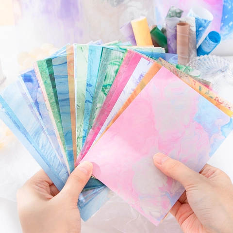 Papier Matériel Texture Marbre Style INS Série Light Falls On My Hand Papier Décoratif Scrapbooking Rétro Pour Planner DIY