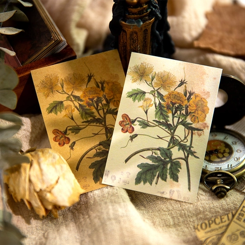 Carta Materiale per Scrapbooking Vintage Memory Image per Diario Artigianato Fai da Te Carta Artigianale Decorativa con Fiori e Farfalle