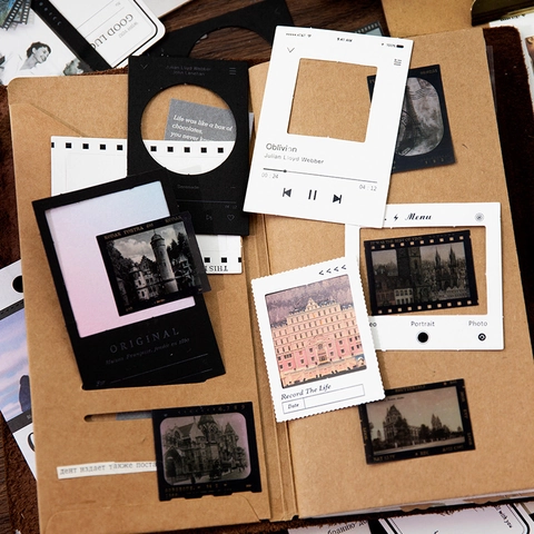 Secrets In Time Serie Retro Filmframe Scrapbooking Stickers Vintage Journaling Materiaal Papier Voor Fotoalbum Decoratie