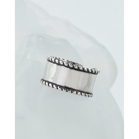 Vintage S925 Sterlingsilber Breiter Bandring Für Damen Minimalistisch Gedrehtes Seil Offener Verstellbarer Schmuck Retro Silberring