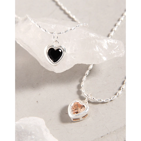 Braccialetto a Cuore in Argento Sterling 925 per Donna Minimalista Micro Intarsiato Strass Catena Regolabile Gioielli Regalo