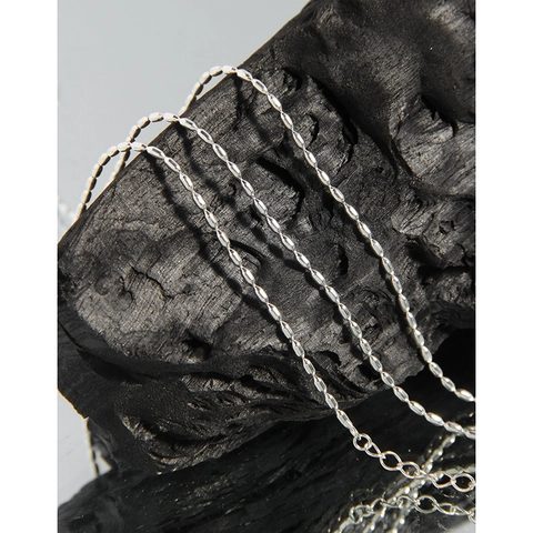 S925 Sterlingsilber Reisperlen Halskette Minimalistisch Platinierte Kleine Perlenkette Armband Fußkettchen Eleganter Damenschmuck Geschenk
