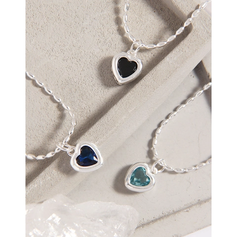 Cavigliera in Argento Sterling 925 con Cuore in Zirconia per Donna Catena Satellite Minimalista Gioielli per Piedi Regolabile