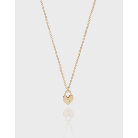 Collana Con Ciondolo A Lucchetto A Cuore In Argento Sterling 925 Per Donna Oro Champagne Gioielli In Stile Coreano Minimalista