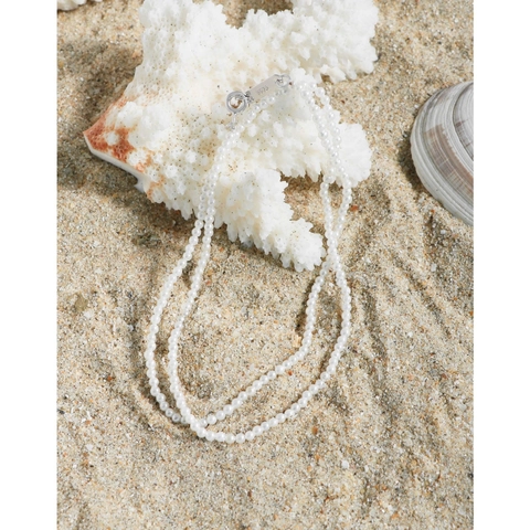 Minimalistische 925 Sterlingsilber Künstliche Perle Choker Halskette Für Damen Koreanisch Ins Leichter Luxus Stil Schmuck Geschenk