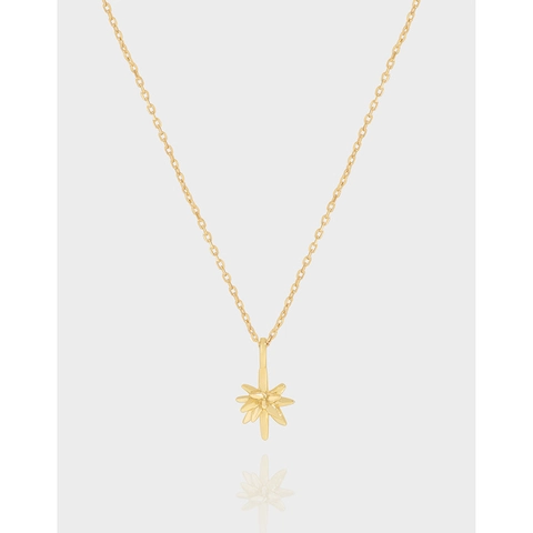 Collar Con Colgante de Estrella de Plata de Ley 925 Diamantes de Imitación Chapado en Oro Plata Joyería Minimalista Coreana Mujer