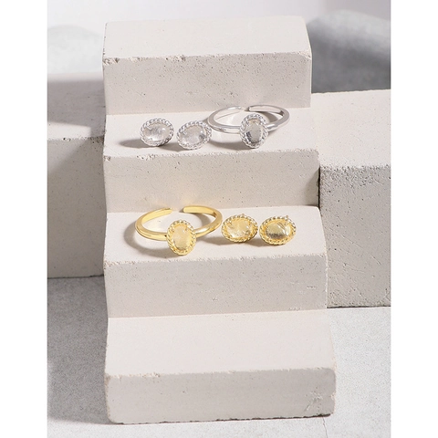 Minimalistisch 925 Sterlingsilber Oval Ohrstecker Mit Gedrehter Kante Strass Einlage Vintage Koreanischen Stil Damen Schmuck
