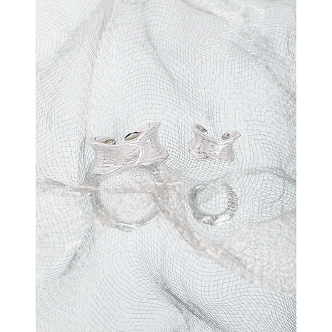 925 Sterlingsilber Unregelmäßige Gehämmerte Ear Cuff Für Damen Minimalistischer Nicht Durchbohrter U-Förmiger Geometrischer Ohrring Schmuck