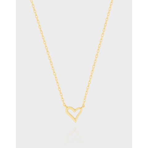 925 Sterlingsilber Herz Anhänger Halskette Minimalistisch Hohl Liebe Herz Schlüsselbein Kette Gold Silber Schmuck Für Damen