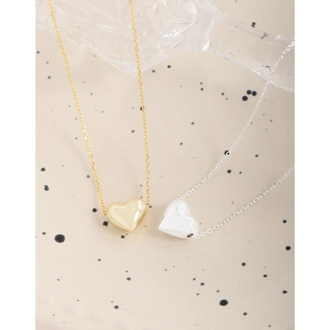 925 Sterlingsilber Herz Anhänger Halskette Für Damen Minimalistisch 18K Vergoldet Silber Zierliche Herz Kette Schmuck