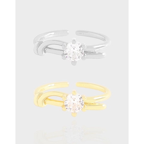 S925 Sterlingsilber Ring Für Damen Minimalistisch Zirkonia Eingelegt Blume Knoten Verstellbar Fingerring Luxus Schmuck Geschenk